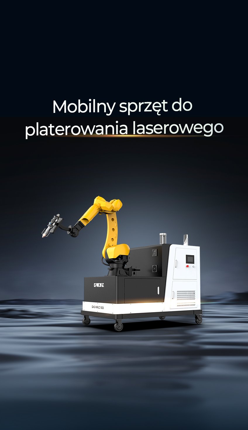 Mobilny sprzęt do platerowania laserowego 